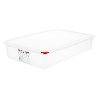 Araven Polypropylen 1/1 Gastronorm Lebensmittelbehälter 13,7 Ltr mit Deckel (4 Stück)