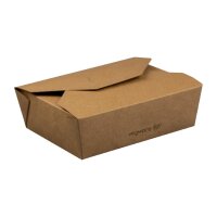 Vegware No.5 Kompostierbare Speisenbox aus Pappe 1L (150 Stück)