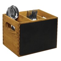Olympia Besteckbehälter Holz mit Tafel 2