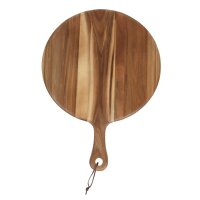 Olympia rundes Servierbrett Akazienholz mit Griff 35,5cm 2