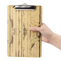 Holzoptik A5 Menü Präsentationsklemmbrett 2