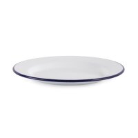 Olympia emaillierte Essteller weiß-blau 24,5cm (6 St&u