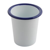 Olympia emaillierte Becher weiß-blau 31cl (6 Stüc