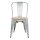 Bolero Bistro Stühle aus verzinktem Stahl mit Holzsitz (4 Stück)