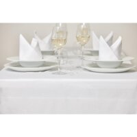 Mitre Luxury Satin Band Tischdecke weiß 114cm 3