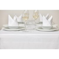 Mitre Luxury Satin Band Tischdecke weiß 178cm 3