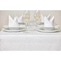 Mitre Luxury Satin Band Tischdecke weiß 229cm 3