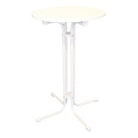 Monaco runder Stehtisch Metall weiß 70cm