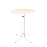Monaco runder Stehtisch Metall weiß 80cm