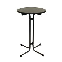 Monaco runder Stehtisch Metall grau 80cm