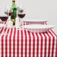 Mitre Comfort Gingham Tischdecke rot-weiß kariert 132c