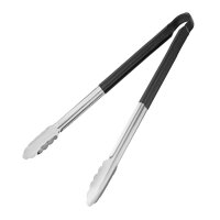 Hygiplas farbkodierte Servierzange schwarz 40,5cm 1