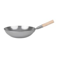 Vogue Milder Stahl Wok Flacher Boden 356mm