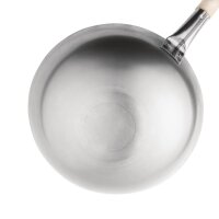 Vogue Stahl Wok runder Boden 35,5cm