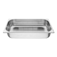 Vogue GN-Behälter Edelstahl 10cm GN1/1 gelocht