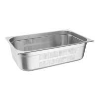 Vogue GN-Behälter Edelstahl 15cm GN1/1 gelocht