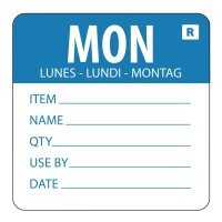 Hygiplas Farbcodesticker Montag (500 Stück)