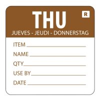 Hygiplas Farbcodesticker Donnerstag (500 Stück)