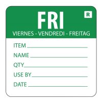 Hygiplas Farbcodesticker Freitag (500 Stück)