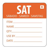 Hygiplas Farbcodesticker Samstag (500 Stück)