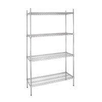 Vogue 4 Reihen Drahtregal Kit 915x460mm