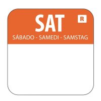 Hygiplas Farbcode Sticker Samstag orange (1000...