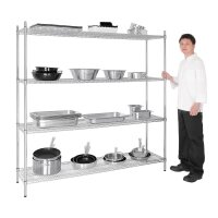 Vogue 4 Reihen Drahtregal-Kit 1830x460mm