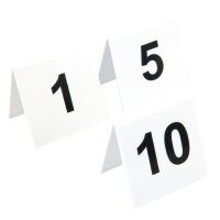 Beaumont Tischnummernschilder Kunststoff 1 - 10 2