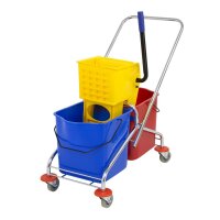 Jantex doppelter Moppeimer mit Mopppresse 2 x 23L 1