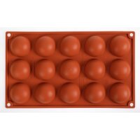Pavoni Formaflex Silikon Halbkugelform 15 Stück 3