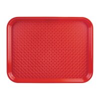 Olympia Kristallon Fast-Food-Tablett rot 41,5 x 30,5cm 2