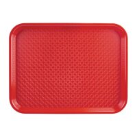 Olympia Kristallon Fast-Food-Tablett rot 45 x 35cm 2