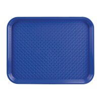 Olympia Kristallon Fast-Food-Tablett aus Polypropylen blau 45 x 35cm