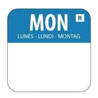 Vogue Etikettenset 2,5cm mit Edelstahlspender
