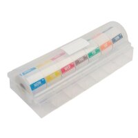 Hygiplas Starterkit entfernbare Wochtentag Etiketten mit 50mm Spender