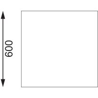 Vogue Edelstahl Arbeitstisch mit Aufkantung und Regalboden 180 x 60cm