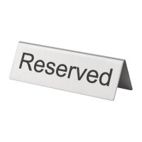 Olympia Tischschilder Reserviert Edelstahl (10 Stück) 1