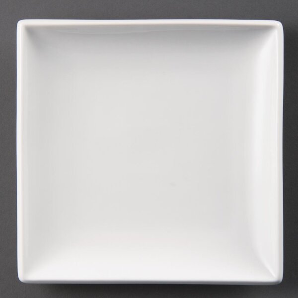 Olympia Whiteware quadratische Teller 24cm (12 Stück)