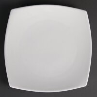 Olympia Whiteware abgerundete quadratische Teller 24cm (12 S