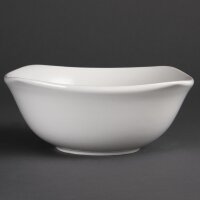 Olympia Whiteware abgerundete quadratische Schalen 22cm (12 