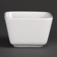 Olympia Whiteware quadratische Amuseschälchen hoch 7,5c