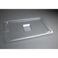 Vogue Polycarbonat Deckel mit Löffelaussparung GN1/1