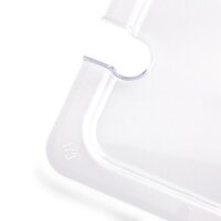 Vogue Polycarbonat Deckel mit Löffelaussparung GN1/3