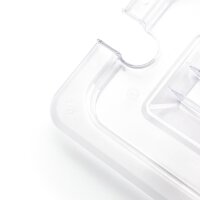 Vogue Polycarbonat Deckel mit Löffelaussparung GN1/6