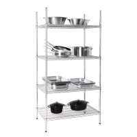 Vogue 4 Reihen Drahtregal Kit 915x610mm
