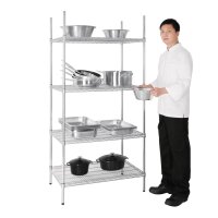 Vogue 4 Reihen Drahtregal Kit 915x610mm