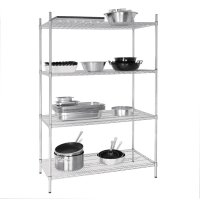Vogue 4 Reihen Drahtregal Kit 1220x610mm
