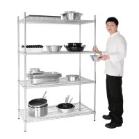 Vogue 4 Reihen Drahtregal Kit 1220x610mm