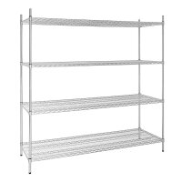 Vogue 4 Reihen Drahtregal-Kit 1830x610mm