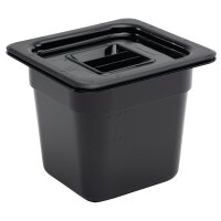 Vogue GN-Behälter GN1/6 schwarz 150mm